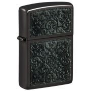Зажигалка ZIPPO 48 961Pattern с покрытием High Polish Black, латунь/сталь, черная, глянцевая, 38x13x