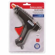 Клеевой пистолет BRAUBERG 60Вт для стержня 11 мм, с выключателем, в блистере, 671053