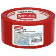 Скотч BRAUBERG 48мм*66м красный 440074