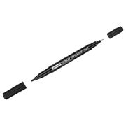 Маркер перманентный OfficeSpace DPM_55945 черный, двухсторонний, пулевидный, 0,5/2,0мм