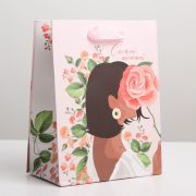 Пакет подарочный ламинированный вертикальный, упаковка, «Самой», MS 18 х 23 х 10 см 7164755