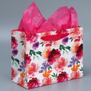 Пакет подарочный ламинированный с тишью, упаковка, «Счастье», MS 23 х 18 х 10 см 9352494