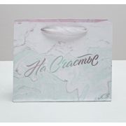 Пакет подарочный ламинированный, упаковка, «На счастье», 22 х 17.5 х 8 см 2640196