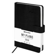 Ежедневник датированный BRAUBERG Legend 117070 А5, черный 2026г.