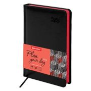 Ежедневник датированный BRAUBERG Rainbow 117079 А5, черный, 2026г.