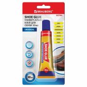 Клей универсальный обувной BRAUBERG EXTRA суперпрочный 30мл, 608105
