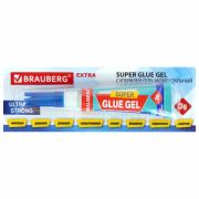 Клей-гель моментальный BRAUBERG EXTRA суперпрочный 3гр, 608103