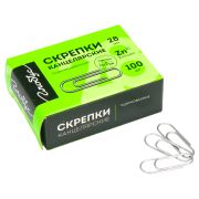 Скрепки GLOBUS 28мм, 100шт., оцинкованные, карт. упаковка С28-100 Ц 217279