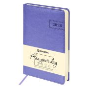 Ежедневник датированный BRAUBERG Imperial 117064 А5, сиреневый, 2026г.
