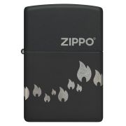 Зажигалка ZIPPO 48 980 Classic с покрытием Black Matte, латунь/сталь, черная, матовая