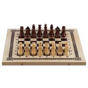 Игра набор 3в1 ТРИ СОВЫ 3в1 «Нарды, шашки, шахматы» НИ_343630 обиходные, дерев. 40*40, поле 29*29