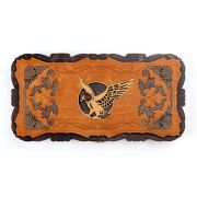 Игра НАРДЫ 10613267 Походные средние дерево «Орел», резные, 45 х 45 см