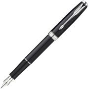 Ручка Parker ESSENTIAL Sonnet Laque Black CT перо S0833880 лак-чёрный F130 S0808830