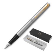 Ручка перьевая Parker Jotter Core F691 (2030948) Stainless Steel GT M сталь нержавеющая подар.кор.