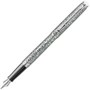 Ручка перо Waterman Hemisphere Deluxe (2042895) Cracked Pattern CT F сталь нержавеющая подар.кор