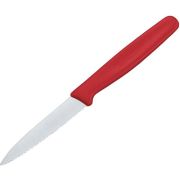 5.0631 Нож столовый  Victorinox красный серрейт. заточка 80 мм