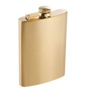 Фляжка PT26-8 S.Quire 0,24 л, сталь, золотистая 1508YА