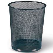 Корзина для бумаг БОЛЬШАЯ 231956, 20 л, металлическая, черная, BRAUBERG 