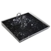 231501 Подставка для календаря GALANT черный мрамор с серебристой отделкой 231501