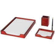 Набор настольный Delucci MBn_03101 3 предмета, красное дерево