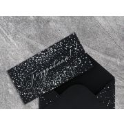 Конверт для денег «Поздравляю», на черном крафте, тиснение, 16,5 х 8 см 4941126