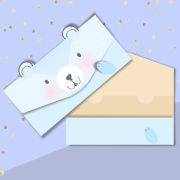 Конверт для денег формовой «Медвежонок», 17,5 * 9,5 см 3098821