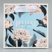 Пакет ламинированный квадратный «Подарок для тебя», 14*14*9 см, 9442052