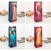 Пакет подарочный под бутылку, 13*8*36 см 3007022