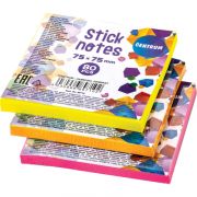 Стикеры CENTRUM 89710 75x75мм 80лист. (неоновые цвета, ассорти)