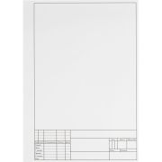 Папка для черчения 10листов А4 М107/10ВРШ рамка со штампом вертик