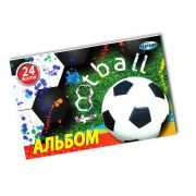 Альбом д/рис-я 24лист. Centrum 89289 Футбол, на скрепке 200 гр/м