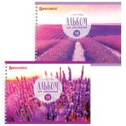 Альбом д/рис-я 48лист. BRAUBERG 105109 Лаванда