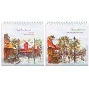 Блокнот-скетчбук 60л, арт 2611 крафт бумага, 190*190мм, 80г/м, е/спираль