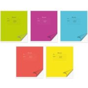 Тетрадь 12лист. клетка Silwerhof 1615624 A5 Яркая 5диз. мел.карт. скрепка