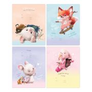 Тетрадь 12лист. косая линейка Т5ск12 11690 BG 