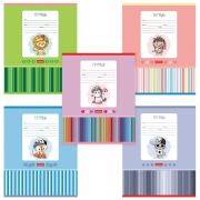 Тетрадь 12лист. косая линия HATBER 12Е5В6_19506 Мультяшки