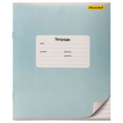 Тетрадь 12лист. линейка Silwerhof 721477-11 A5 Монохром 5диз. мел.карт. скрепка