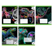 Тетрадь 18лист. клетка Centrum 71637 Динозавры неон