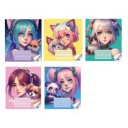 Тетрадь 18лист. клетка Centrum 72045 Animal girls Аниме