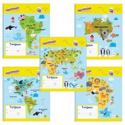 Тетрадь 18лист. клетка ЮНЛАНДИЯ 402996 Веселая география