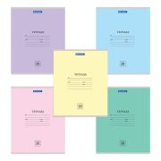 Тетрадь 18лист. линия BRAUBERG ЭКО ассорти, тв.обложка 105676