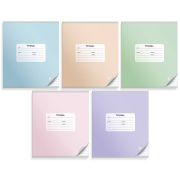 Тетрадь 24лист. линия Silwerhof 721484-31/1 A5 Монохром 5диз. мел.карт. скрепка