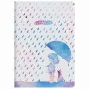 Тетрадь 40лист. клетка BRAUBERG 403764 SoftTouch Дождик