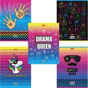 Тетрадь 48лист. клетка А5 HATBER CrazyColor 48Т5В1 070891 скоба, клетка, обложка картон