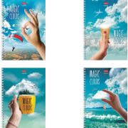 Тетрадь 48лист. клетка ХАТБЕР А5 гребень, клетка, матовая ламинация, Облака 48Т5лВ1гр 068385