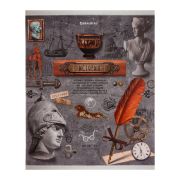 Тетрадь предметная BRAUBERG COLLAGE, 48л.,twin лак ИСТОРИЯ, клетка, 404030