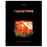 Тетрадь предметная BRAUBERG SHADE 48л., обложка глянц.лак, ГЕОМЕТРИЯ, клетка, 404266