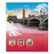 Тетрадь предметная BRAUBERG ЯРКАЯ НАУКА 36л., АНГЛИЙСКИЙ ЯЗЫК, клетка, 404226