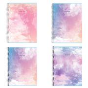 Тетрадь 80лист. А4 клетка спираль BRAUBERG, глянцевый лак, Cloud, 404053