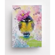 Бумага цветная Centrum 86348 Синичка, 16 листов, 8 цветов, размер 290*205 мм, внутренний блок - газе